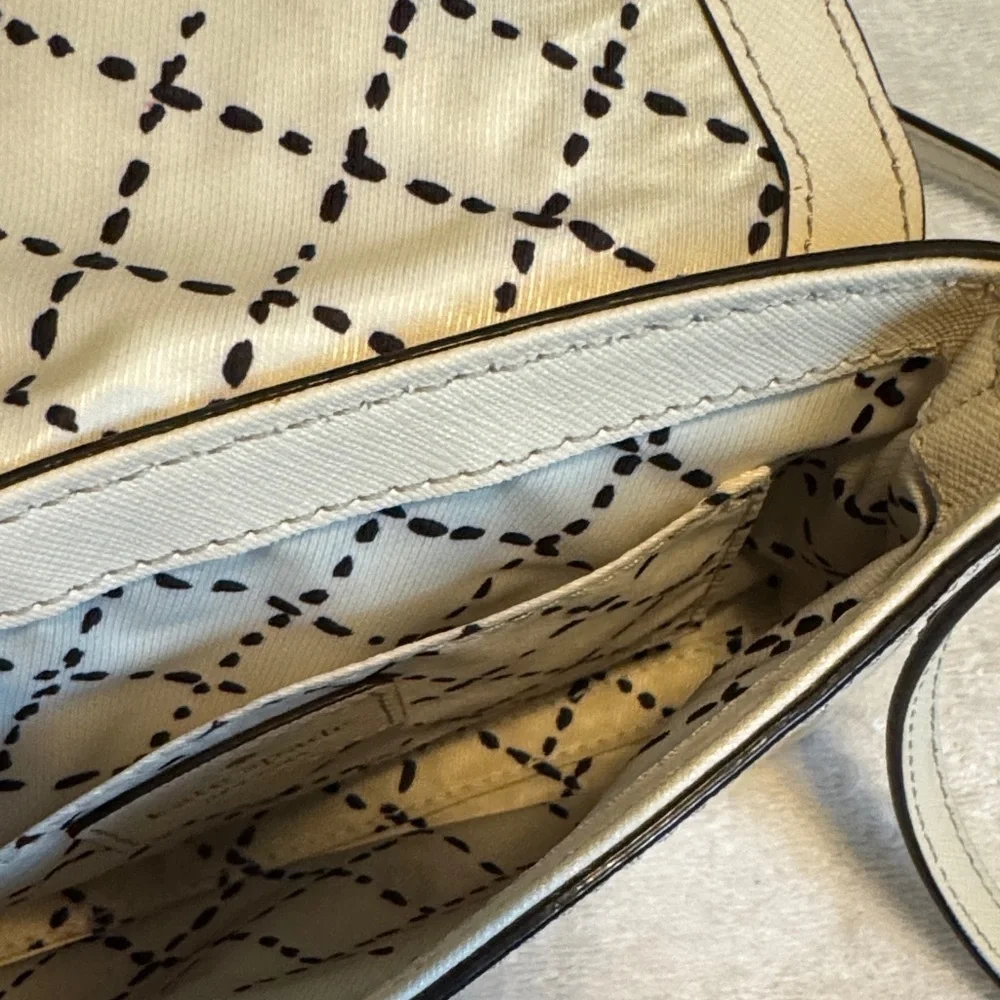 kate spade cream crossbody with gold turn-lock